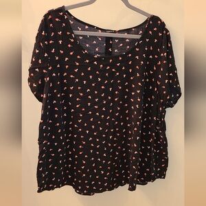 Torrid short sleeved mushroom top size 2X 18/20